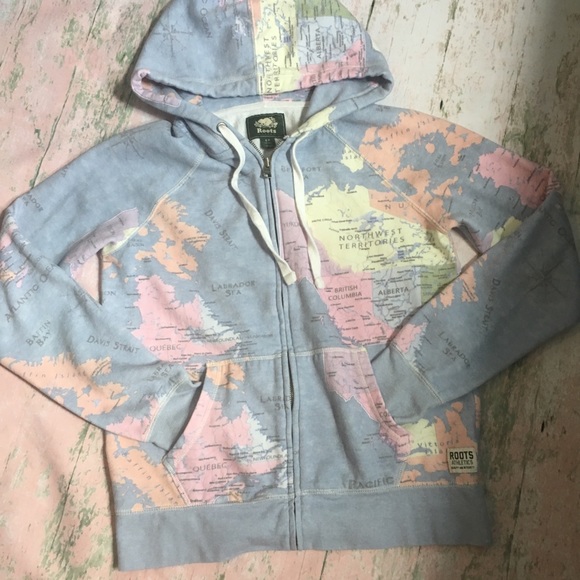 Roots Tops - Roots Map of Canada Hoodie